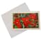 JAM Paper A8 Modern Poinsettia Christmas Cards & Envelopes, 10ct.